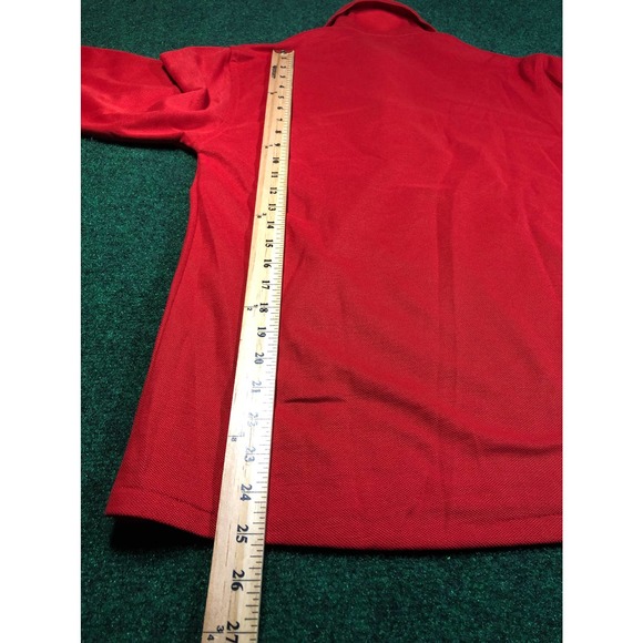 Vintage Chemise Lacoste Men's XL Red Long Sleeve Polo Shirt - Picture 4 of 5